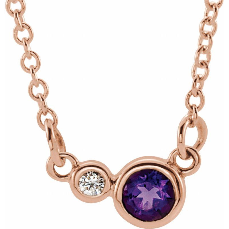 Accented Bezel-Set Necklace or Center