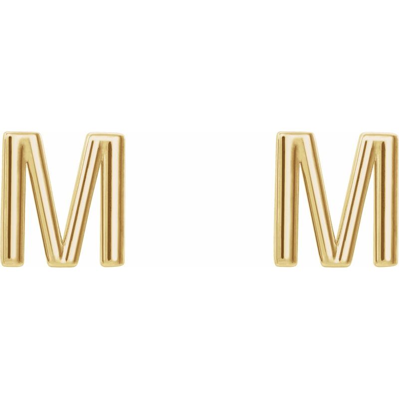 Single Initial Earring