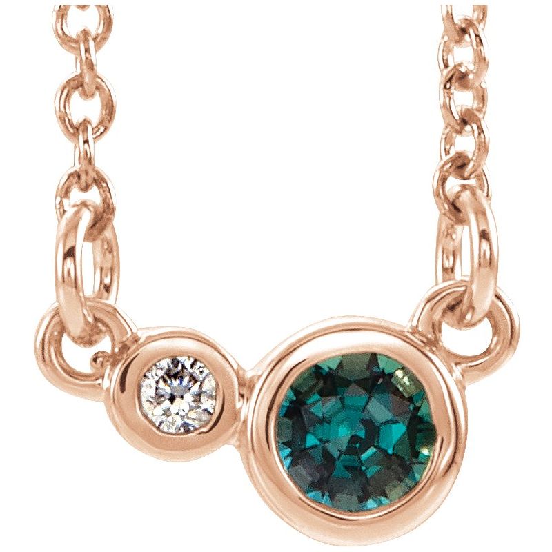 Accented Bezel-Set Necklace or Center