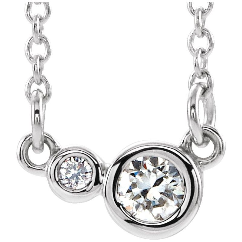 Accented Bezel-Set Necklace or Center