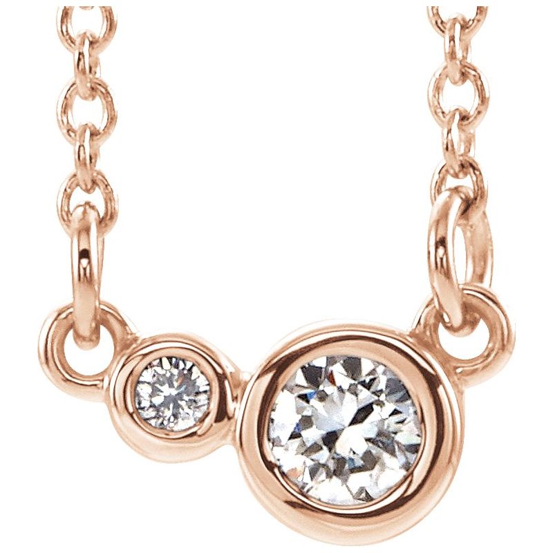 Accented Bezel-Set Necklace or Center