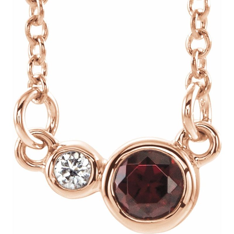 Accented Bezel-Set Necklace or Center