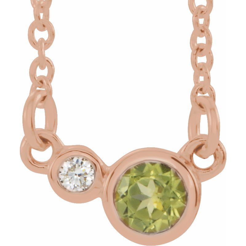 Accented Bezel-Set Necklace or Center