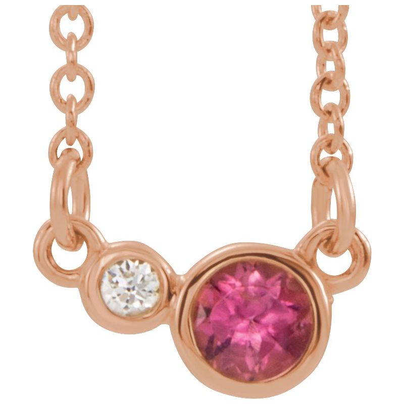 Accented Bezel-Set Necklace or Center