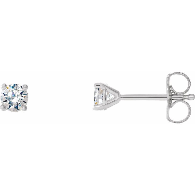 Round 4-Prong Cocktail-Style Stud Earrings — Lab-Grown Diamond