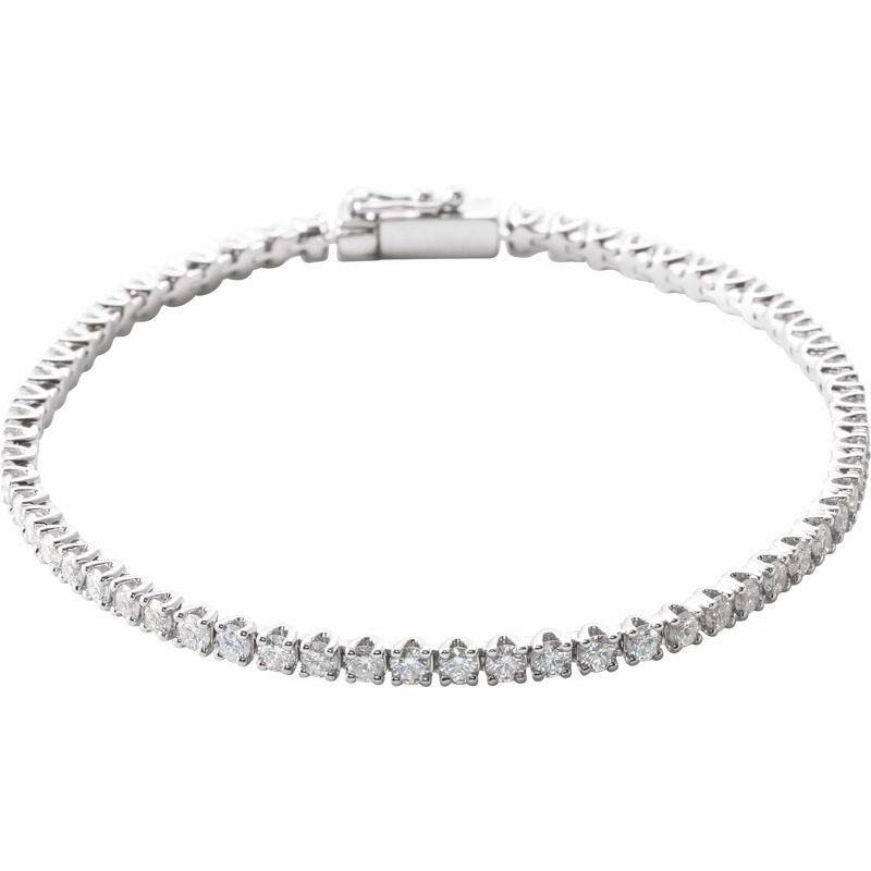 Natural Diamond Line 7″ Bracelet