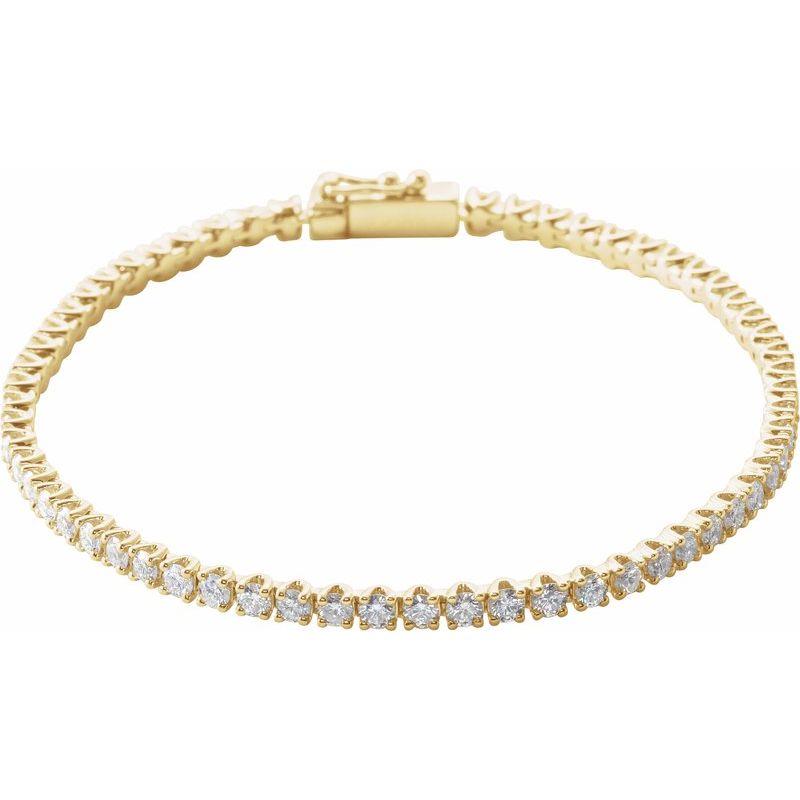 Natural Diamond Line 7″ Bracelet