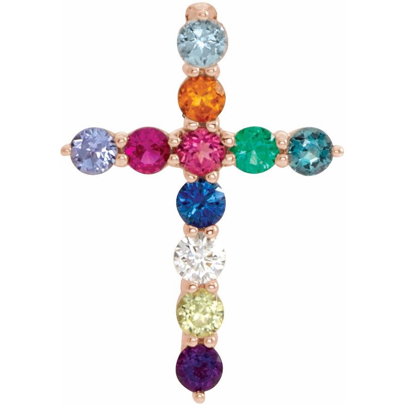 Accented Cross Necklace or Pendant — Diamond