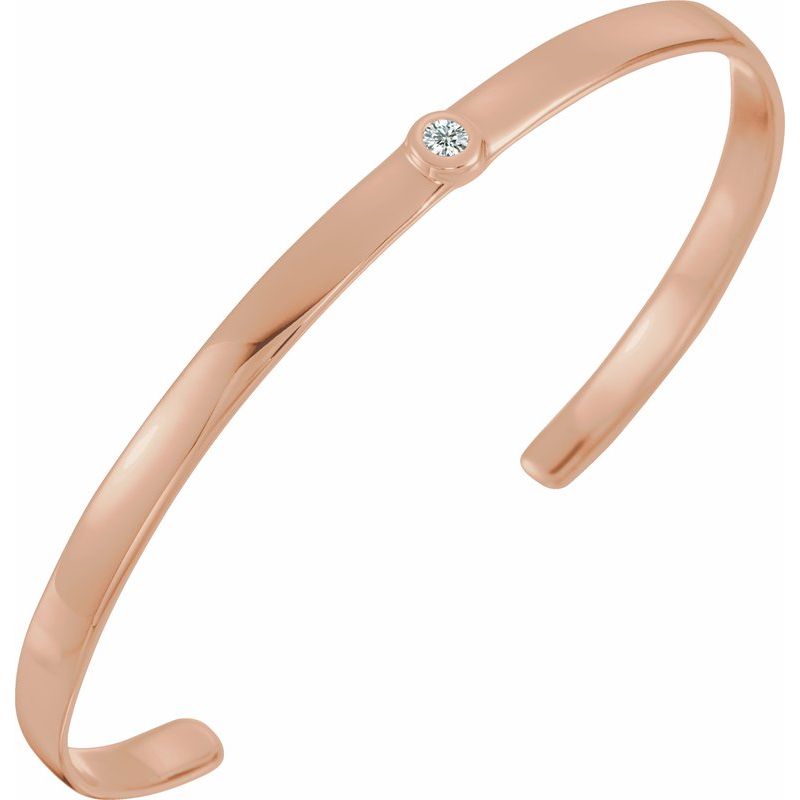 Bezel-Set Cuff Bracelet
