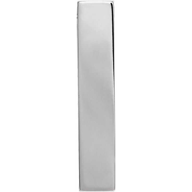 Engravable Sculptural Bar Necklace or Pendant