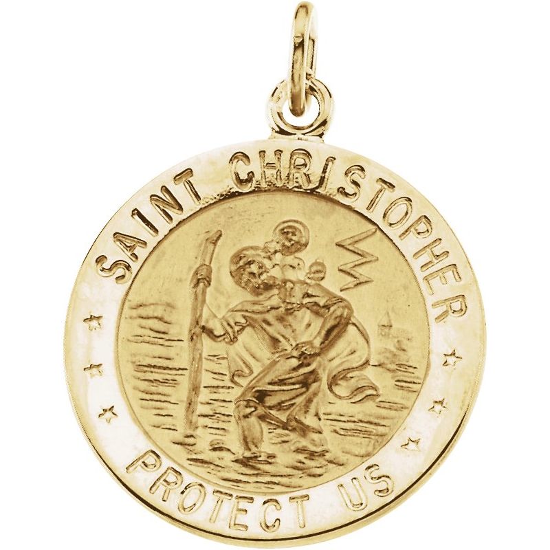 St. Christopher Medal Necklace or Pendant No. 2