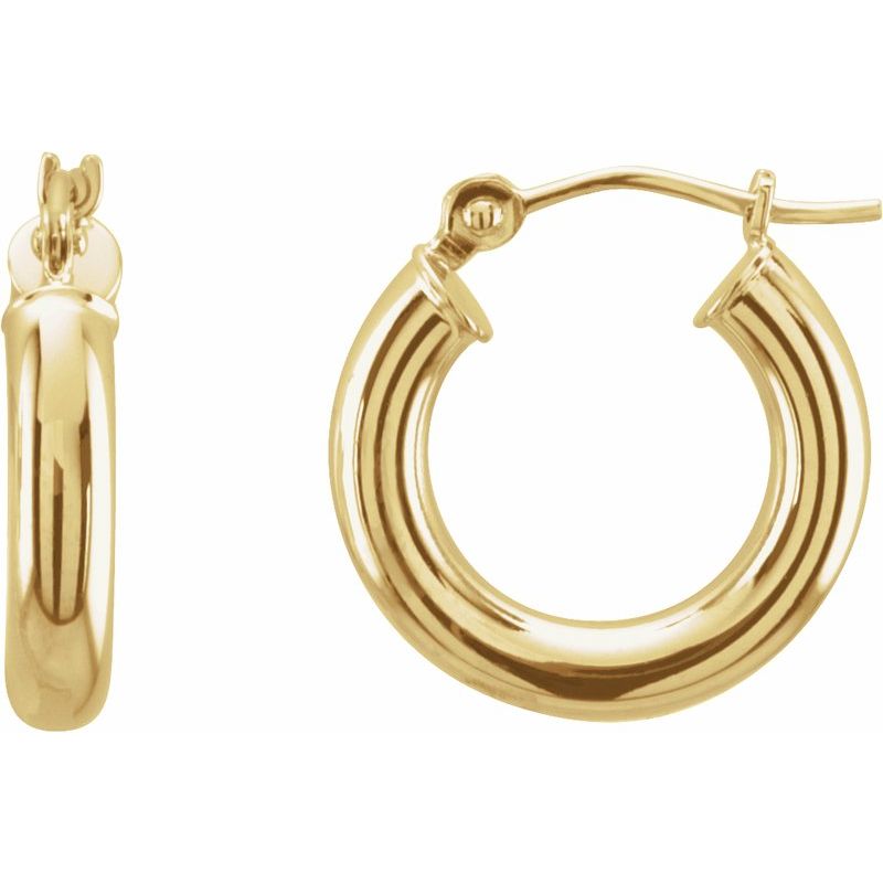 Tube Hoop Earrings No. 3