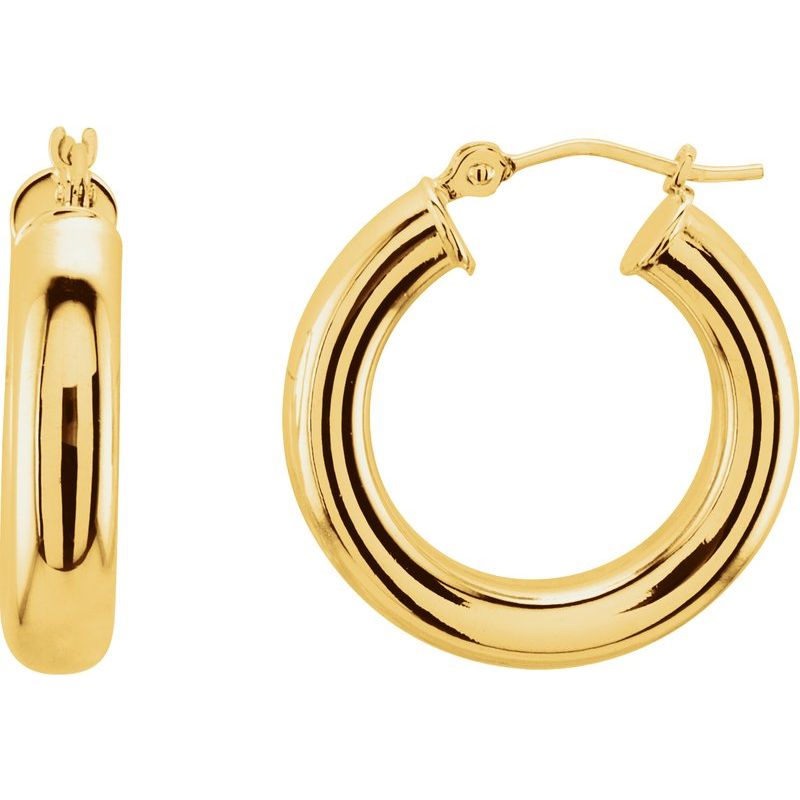 Tube Hoop Earrings No. 4