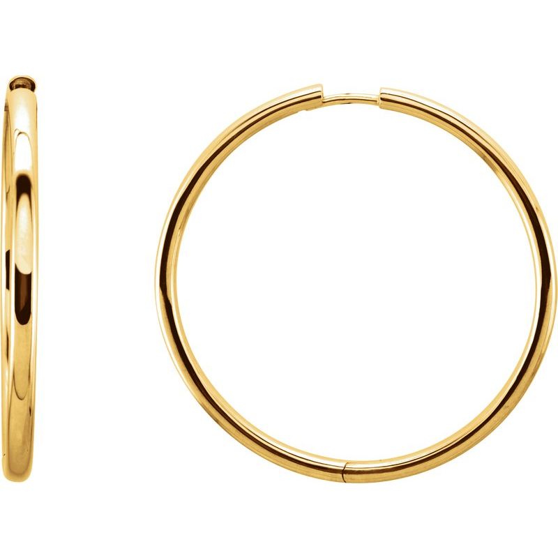 Hinged Hoop Earrings No. 5
