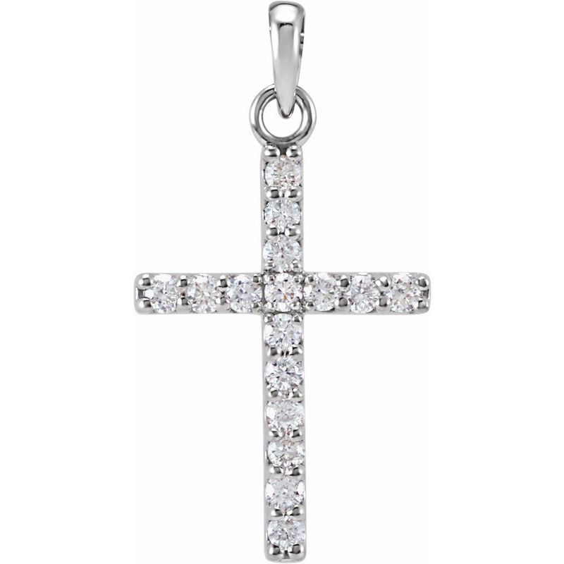 Accented Cross Necklace or Pendant