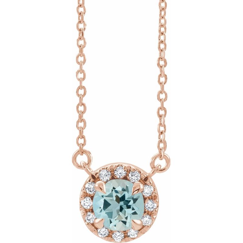 French-Set Halo-Style Necklace or Center