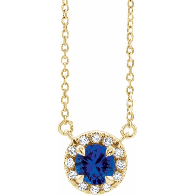 French-Set Halo-Style Necklace or Center