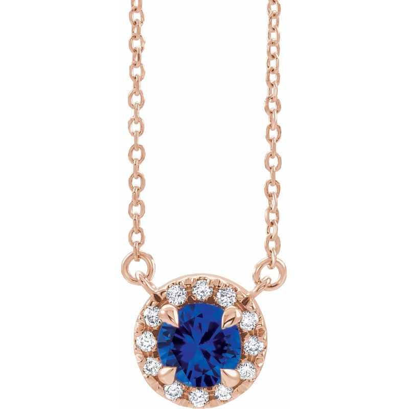 French-Set Halo-Style Necklace or Center