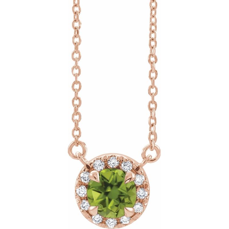 French-Set Halo-Style Necklace or Center