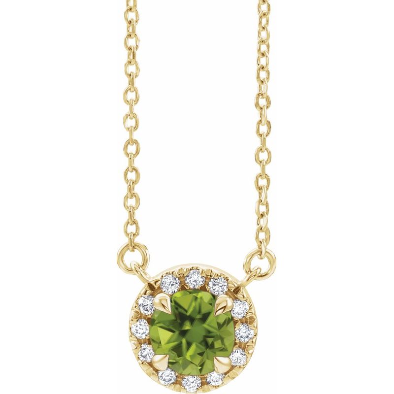 French-Set Halo-Style Necklace or Center