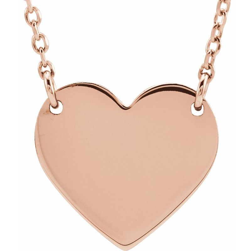 Engravable Heart Necklace