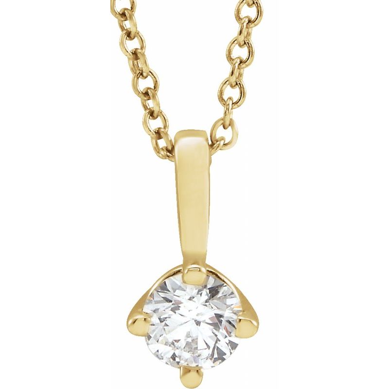 Solitaire Necklace or Pendant — 16-18″
