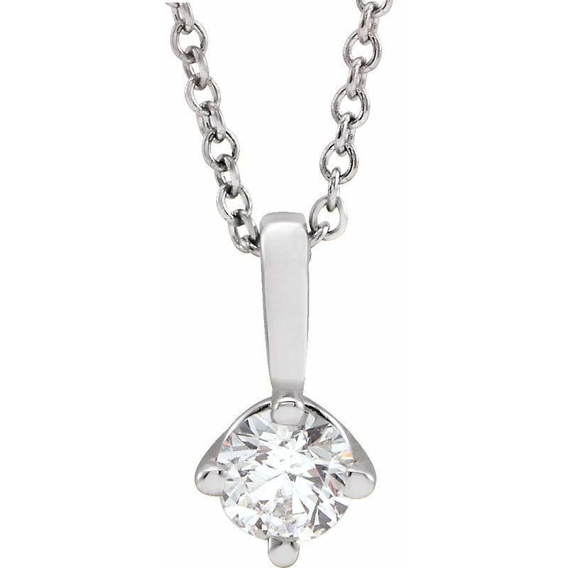 Solitaire Necklace or Pendant — 16-18″