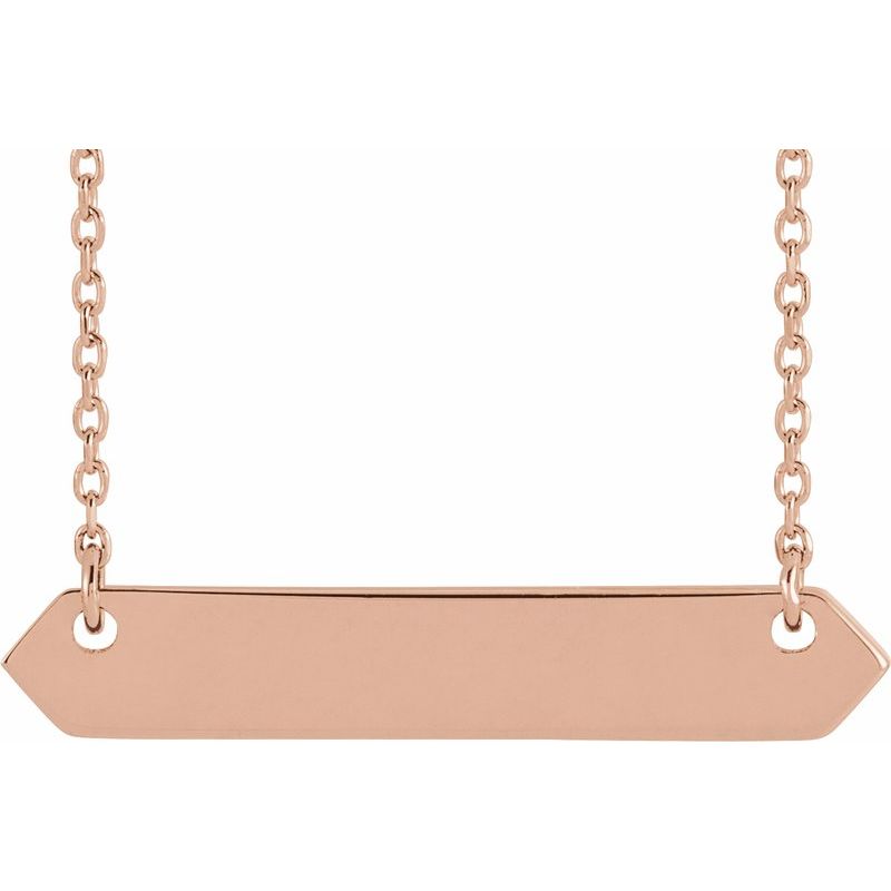 Engravable Geometric Necklace