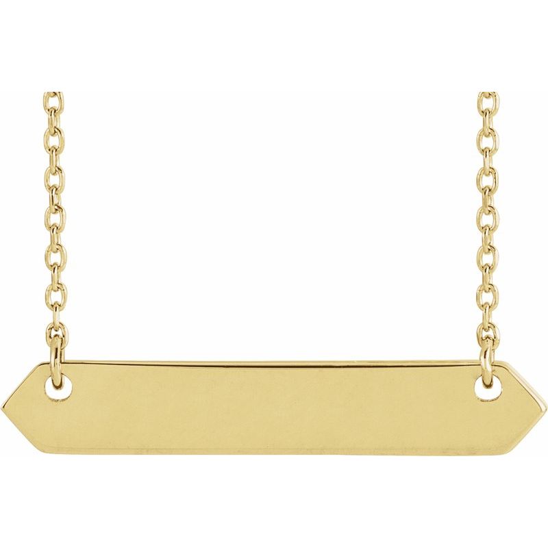 Engravable Geometric Necklace