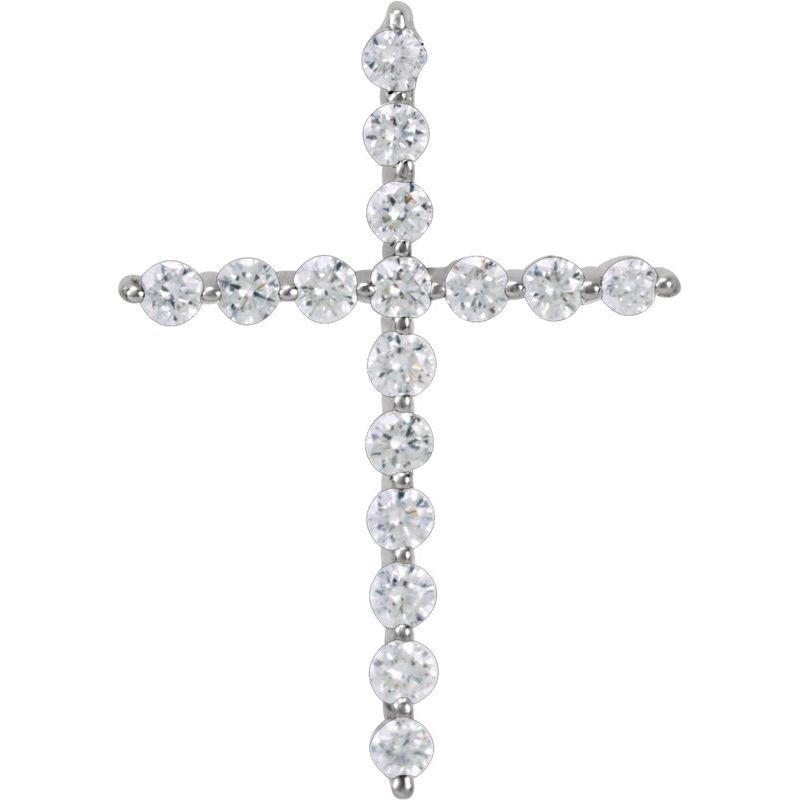 Cross Necklace or Pendant — Diamond