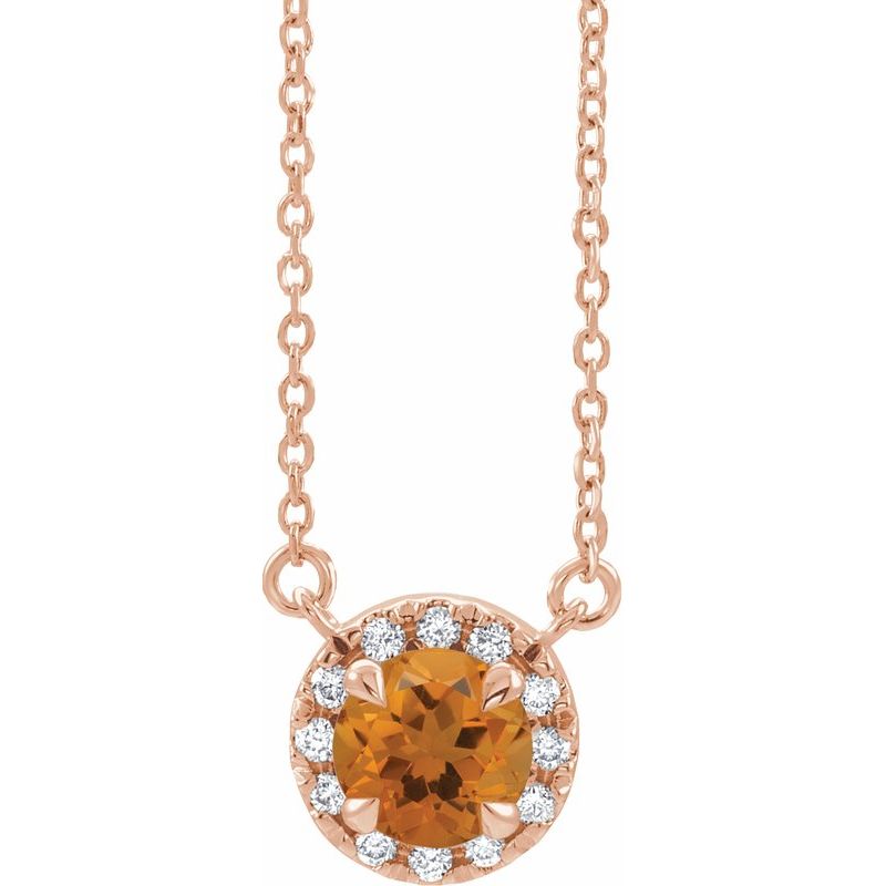 French-Set Halo-Style Necklace or Center