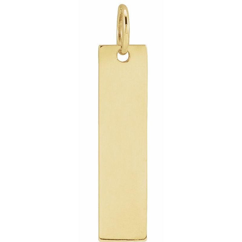 Engravable Bar Necklace or Charm/Pendant