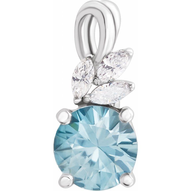 Accented Floral Necklace or Pendant