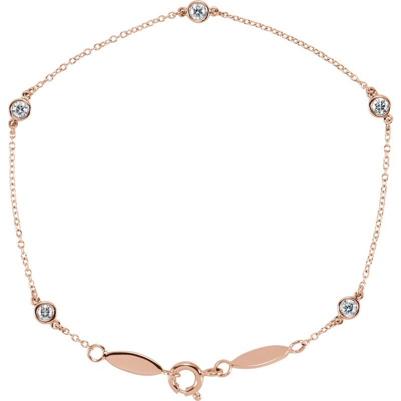 Bezel-Set Five-Station Bracelet