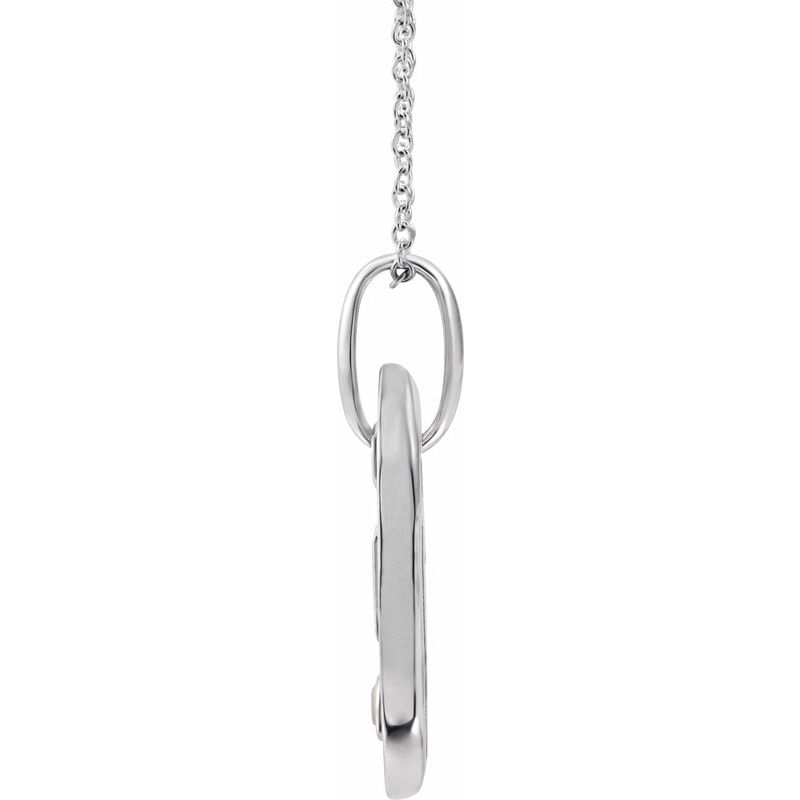 .05 ct Natural Diamond Initial 16-18″ Necklace