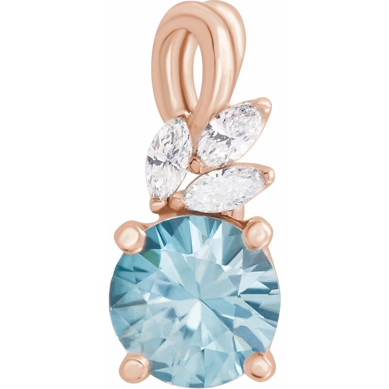 Accented Floral Necklace or Pendant