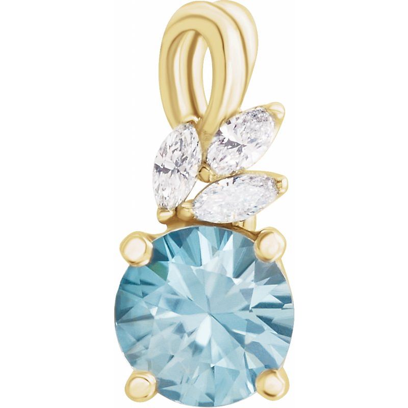 Accented Floral Necklace or Pendant