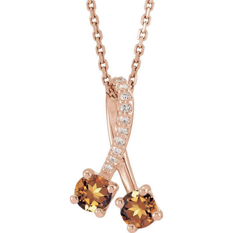 Two-Stone Necklace or Pendant