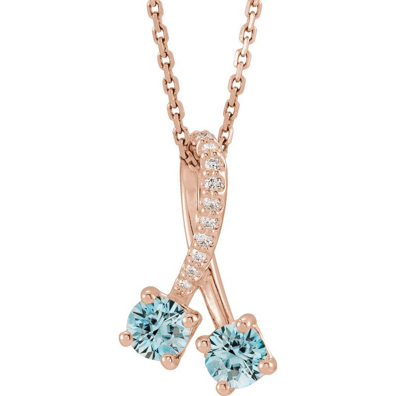 Two-Stone Necklace or Pendant