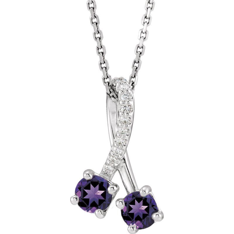 Two-Stone Necklace or Pendant