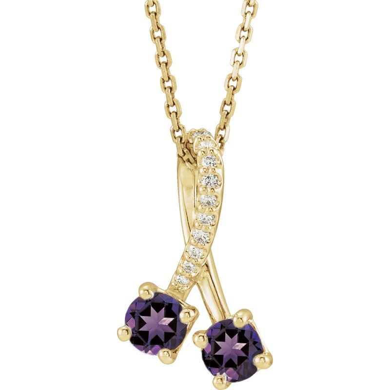 Two-Stone Necklace or Pendant