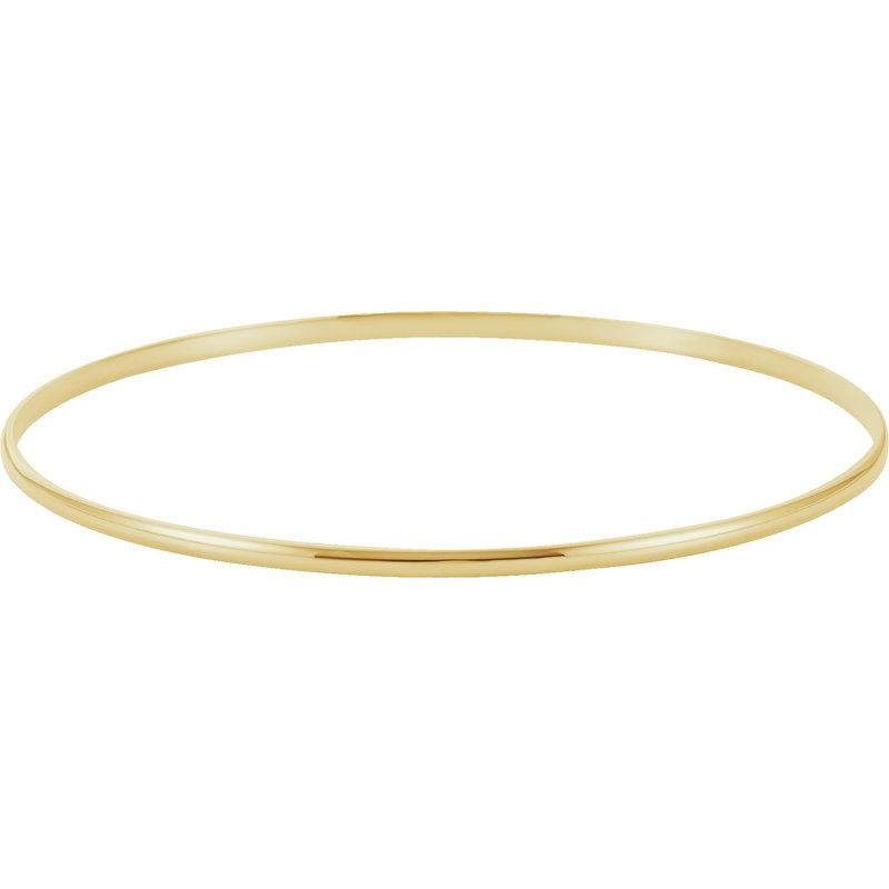 Engravable Half Round Bangle Bracelet