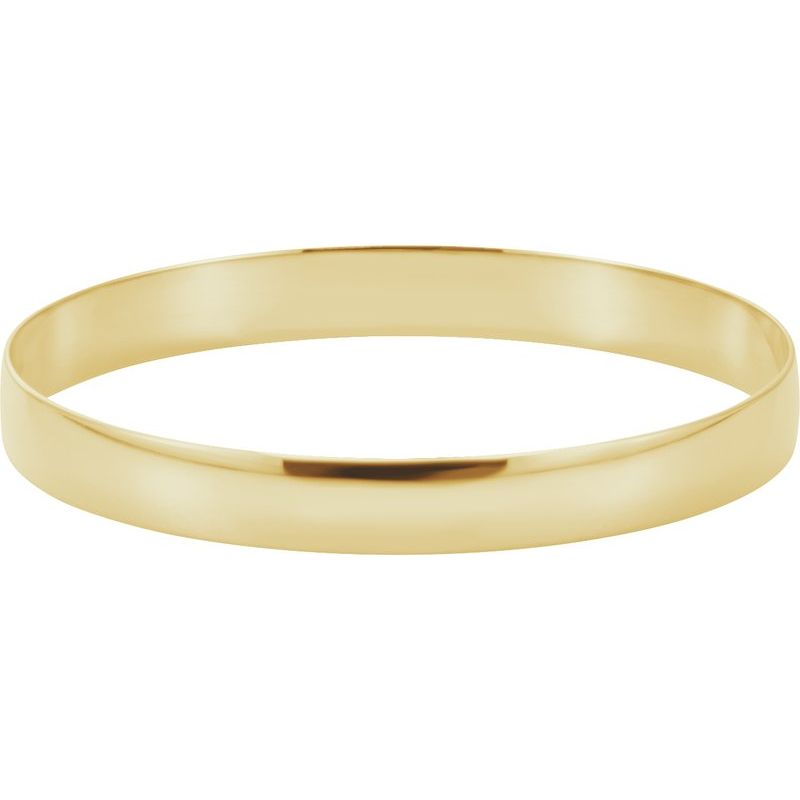 Engravable Half Round Bangle Bracelet