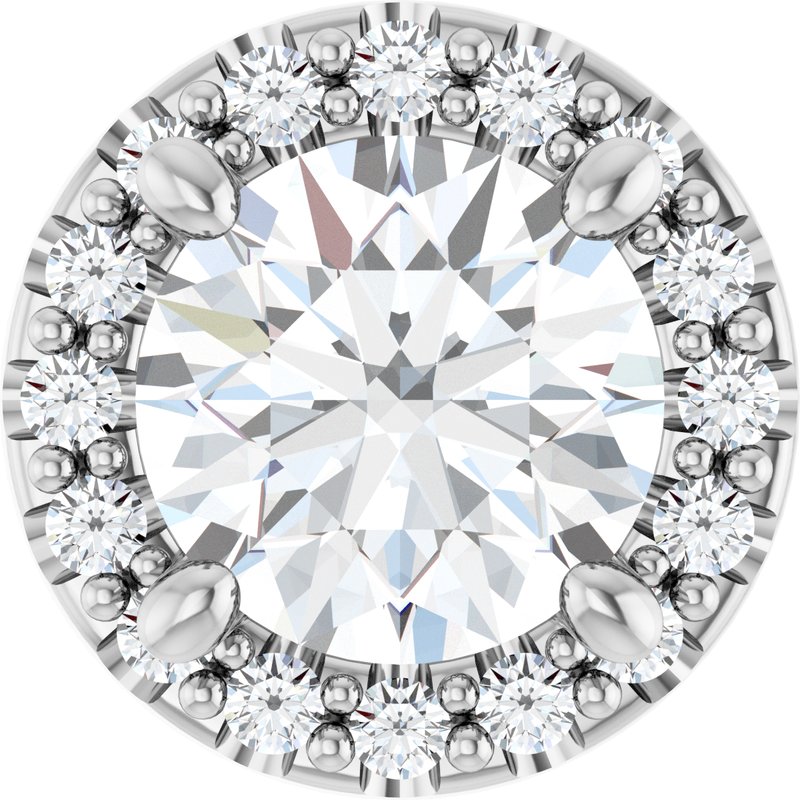 Halo-Style Pendant — Lab-Grown Diamond