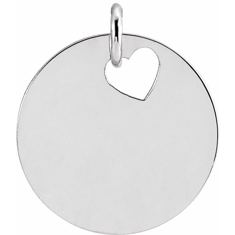 Engravable Pierced Heart or Star Necklace or Pendant