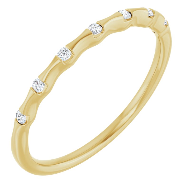 Accented Stackable Ring — Diamond