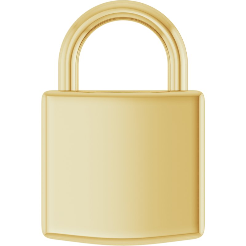 Engravable Lock Necklace or Pendant