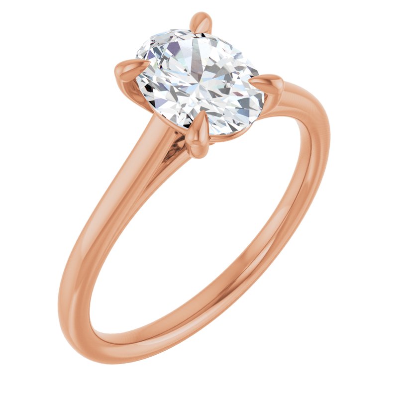 Petite Claw-Prong Solitaire — 14K Rose Gold