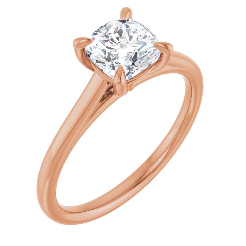 Petite Claw-Prong Solitaire — 14K Rose Gold