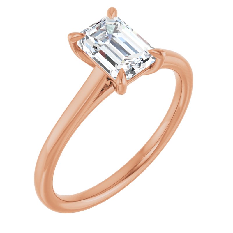 Petite Claw-Prong Solitaire — 14K Rose Gold